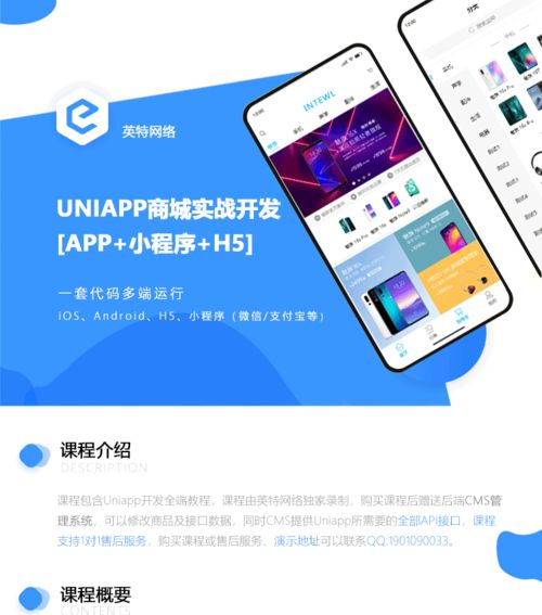 视频教程 uniapp实战开发商城app和小程序 vue